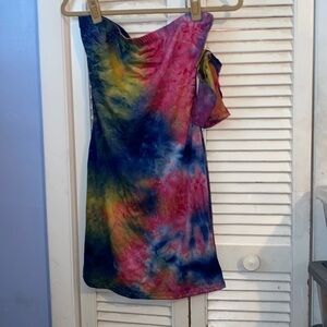 Urban Rose tie dye tube dress